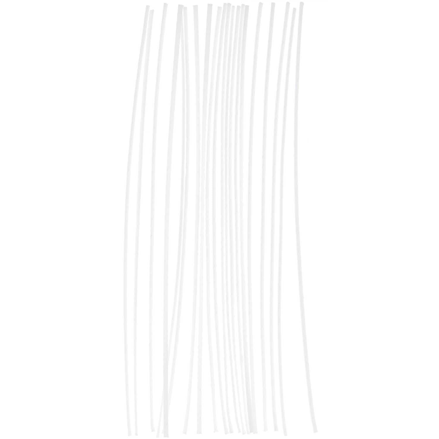 Rico Design Kerzendocht, gewachst, Baumwolle, Weiss, 20 cm, 20 Stk.