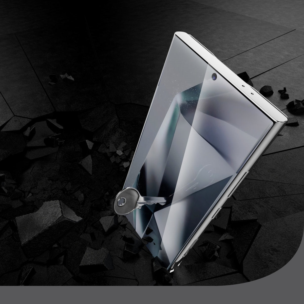 4smarts Displayschutz (Panzerglas), Case Friendly – für Galaxy S25 Ultra