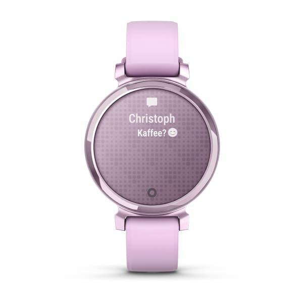 Garmin Lily 2 – Smartwatch – 35,4 mm, GPS, Bluetooth, Gorilla Glass, 50 m, Flieder, Universelle Grösse, Sportarmband