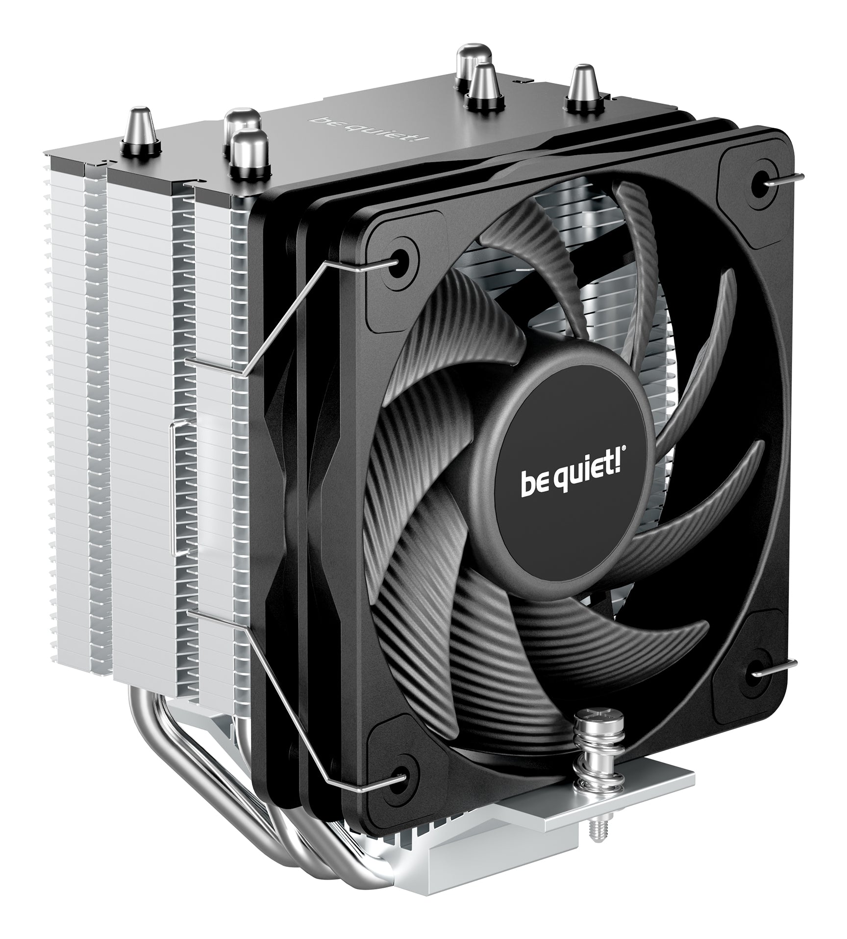 be quiet! be quiet – CPU-Kühler – Pure Rock Slim 3 – 10 cm Lüfter, 1700 U/min, TDP 130 W, für LGA1851/LGA1700/AM4 usw.