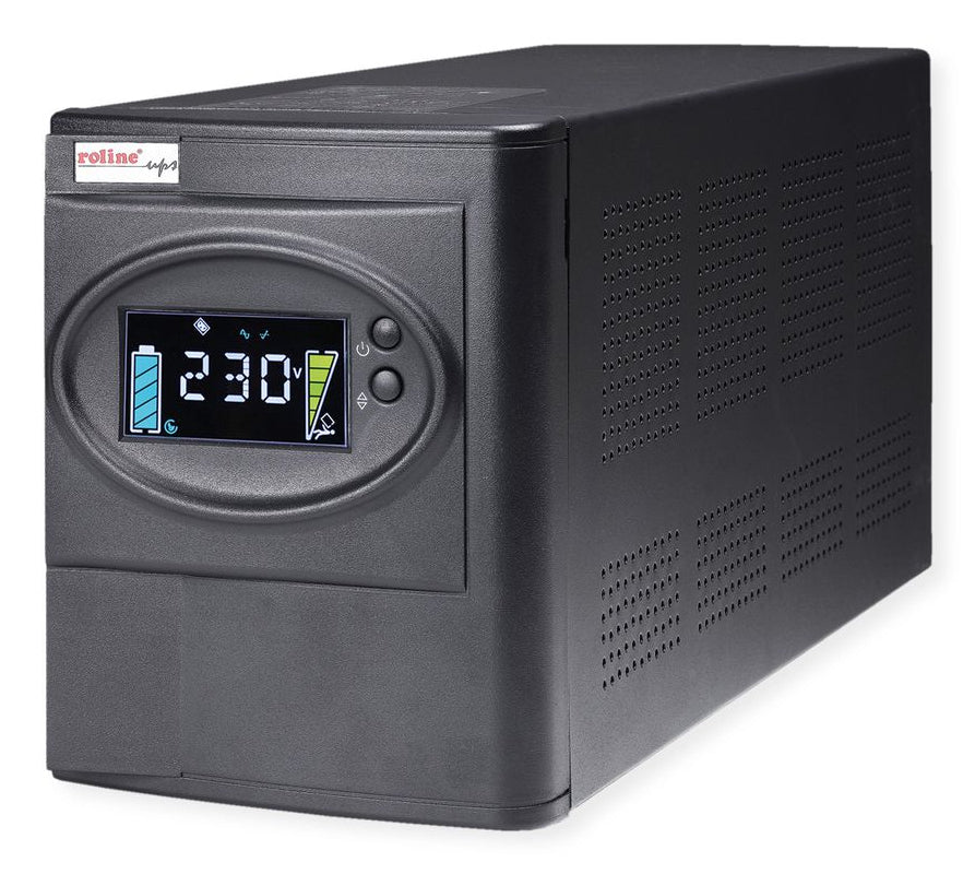 ROLINE LineSecure III 1000 USV 1 kVA/800 W Line-Interaktiv – Tower – C13×8, Eingang IEC C14 – Schwarz