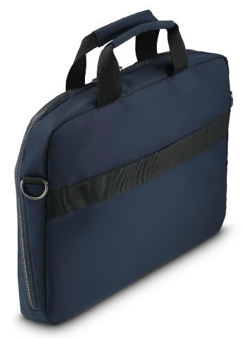 Hama Premium Leichte Notebook-Tasche bis 16,2" – Abnehmbarer Schultergurt, Trolleyband – Dunkelblau
