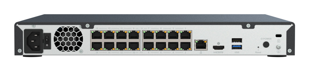 QNAP TVR-AI200 – 1U Rack NVR – 16 Kanal – 1080p – 16× PoE (130 W) – 2× SATA