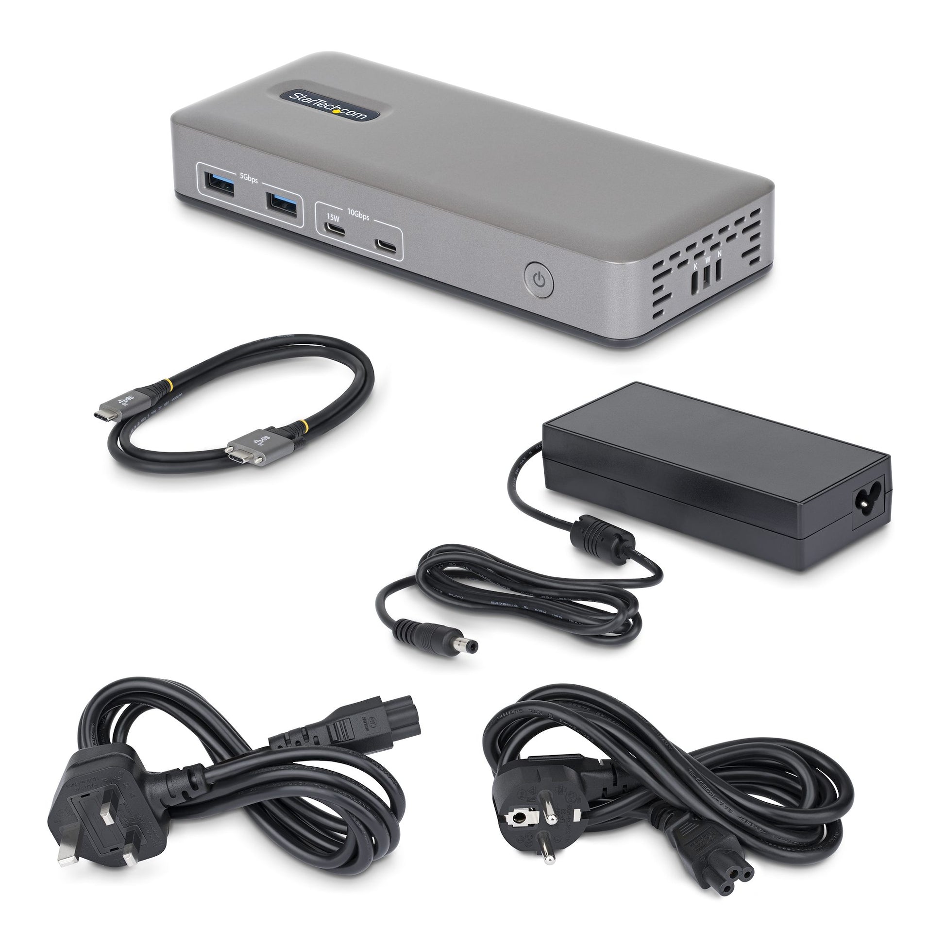 StarTech.com 196UE-USBC Dockingstation – USB-C, 2× HDMI, 4× USB-A, 2× USB-C, 100 W PD, GbE, für Windows/Linux
