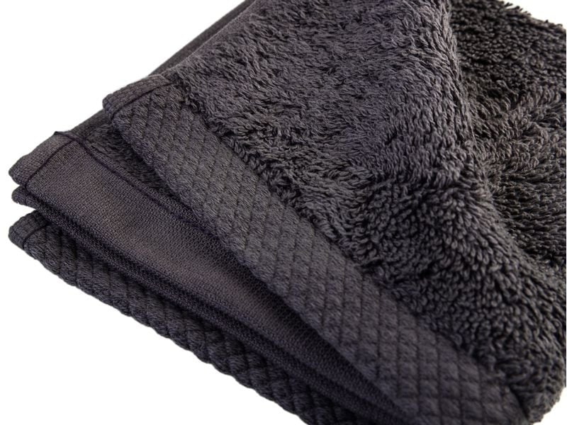 COCON Waschlappen – 30 × 30 cm, Anthrazit, 100% Baumwolle, 550 g/m², 3er-Set, OEKO-TEX