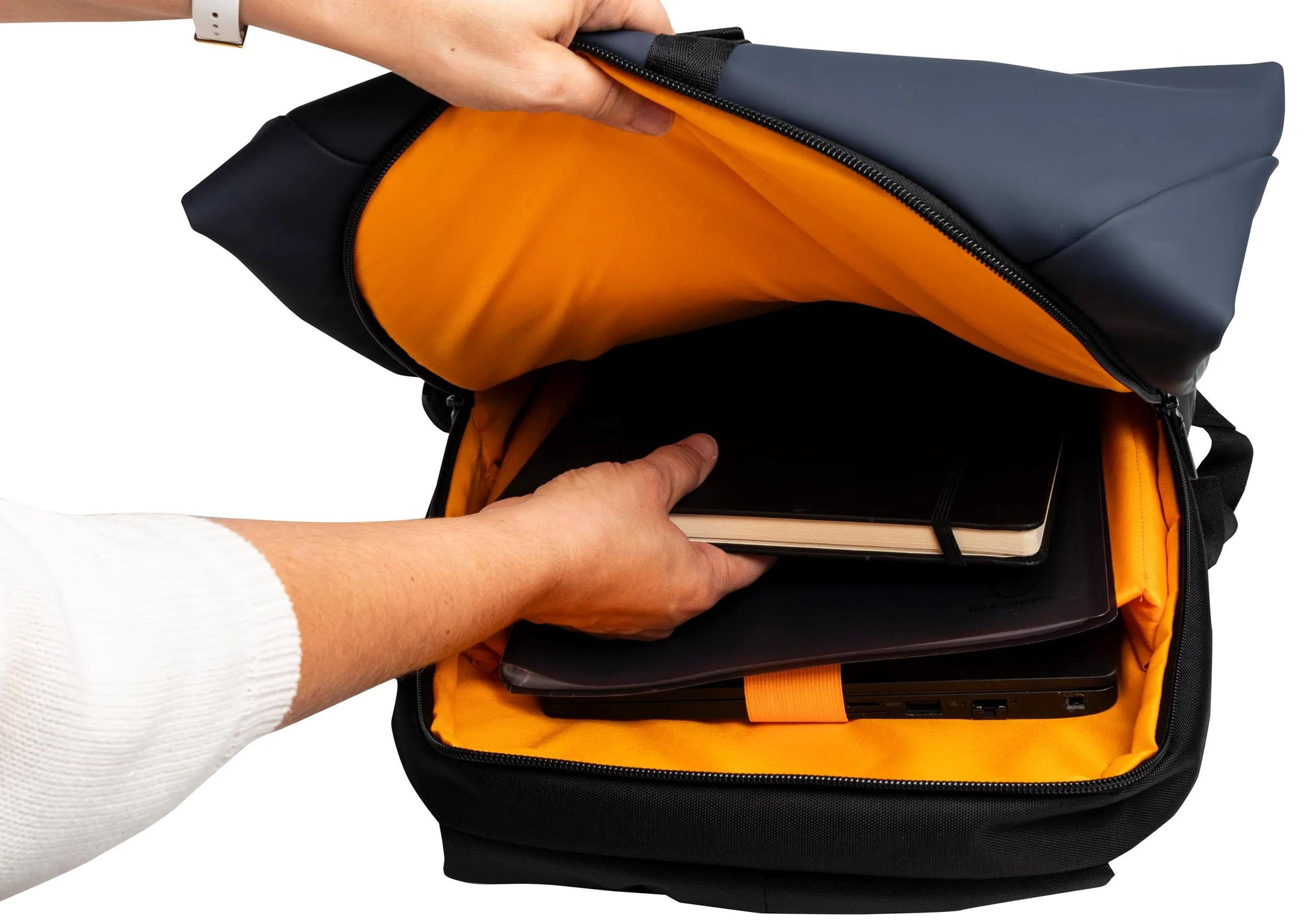 Exacompta EXACTIVE YOUNG – Notebook-Rucksack – für 15,6" Notebook, rPET, Steingrau
