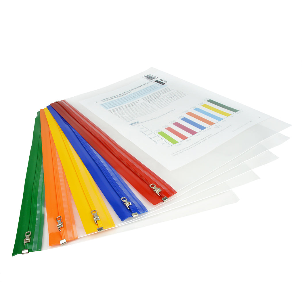Rapesco Reissverschlusstasche A4+ – Polypropylen (PP), Transparent – 1er-Pack