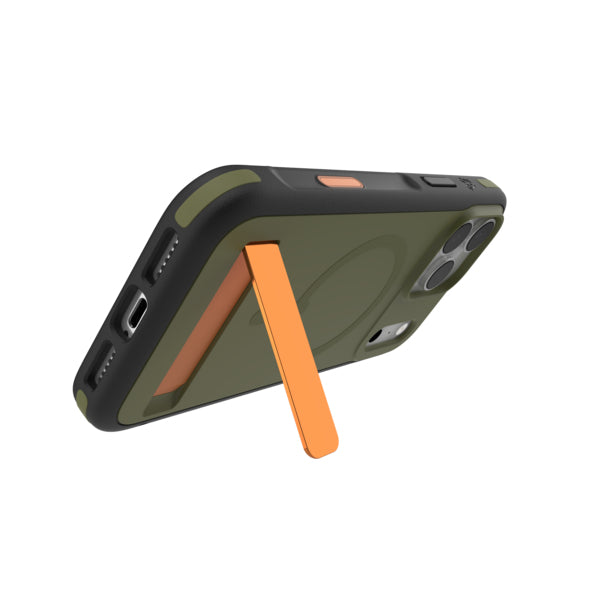 ZAGG Sedona Snap Backcover – für Apple iPhone 17 Pro Max, mit Ständer, Graphen, Grün, bis 4 m Sturzsicher