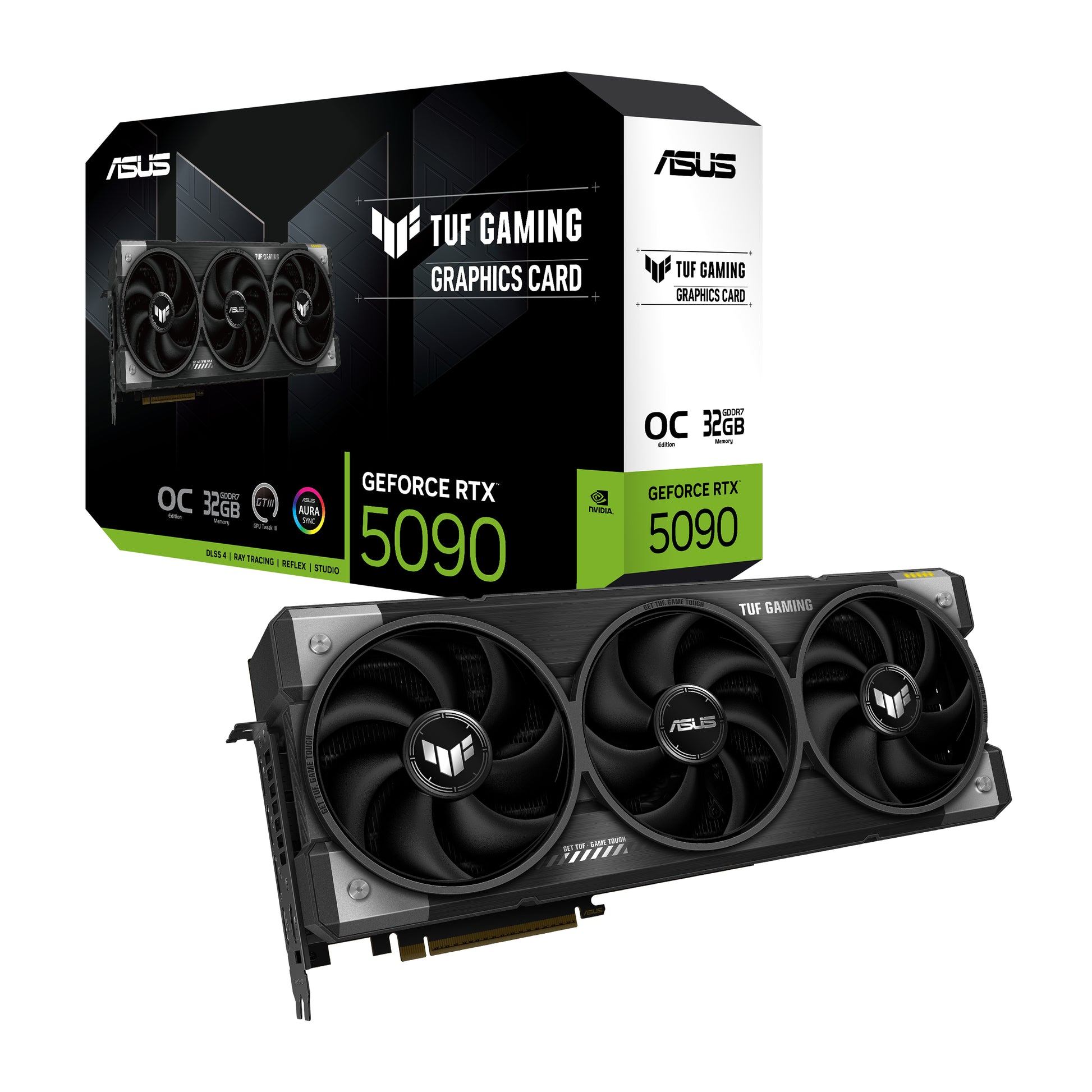 ASUS TUF-RTX5090-O32G-GAMING – PCIe Grafikkarte – 3×DisplayPort, 2×HDMI, PCIe 5.0, 1×16-Pin