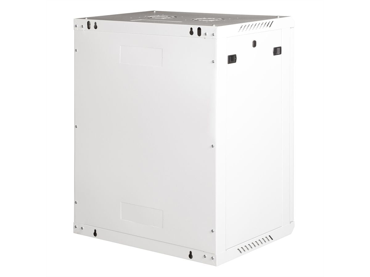 ROLINE Basic Plus – 19" Wandverteiler 18U, IP20, abschliessbar, 600 × 450 × 912 mm, lichtgrau, Stahl