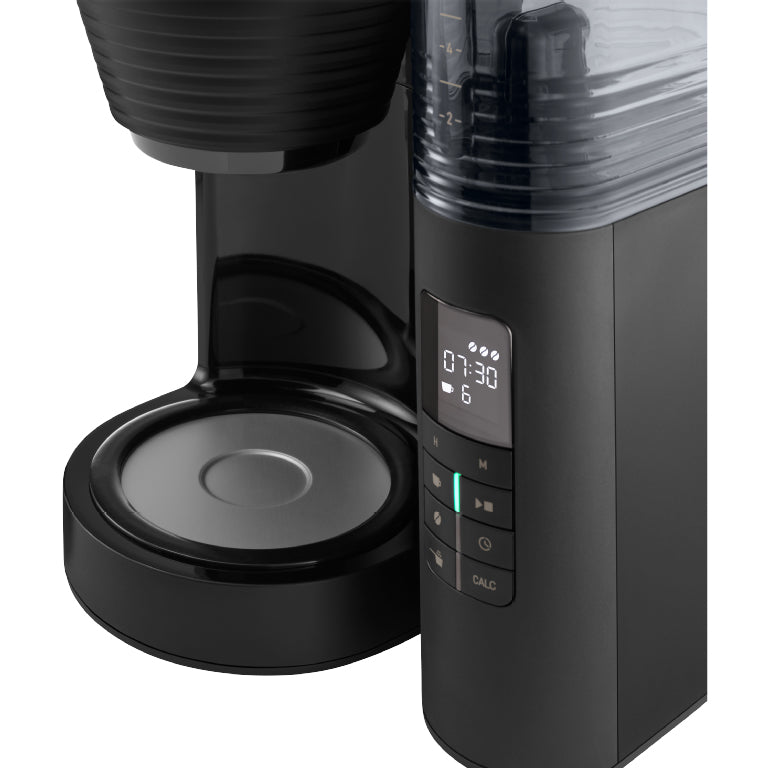 Melitta AromaFresh Filterkaffeemaschine – 10 Tassen, 1,25 l, Keramik-Mahlwerk, Schwarz