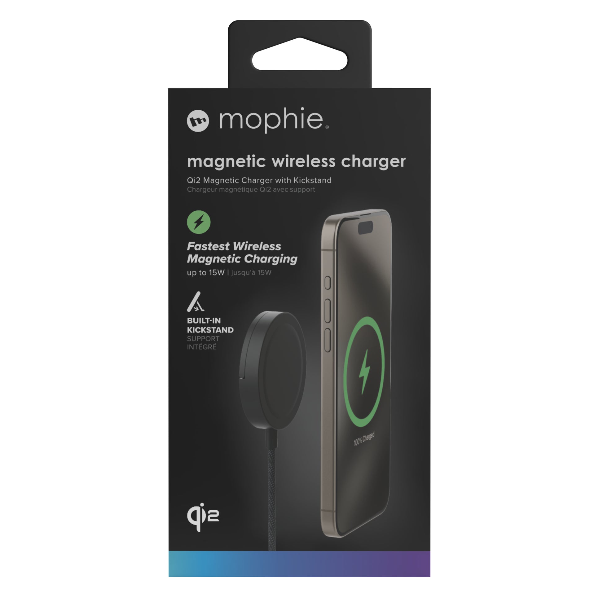 mophie Qi2 Ladestation – Qi, magnetisch, mit Ständer