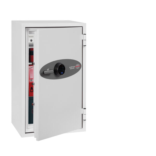 Phoenix Safe Co. Phoenix Tresor DATACOMBI DS2504F – Fingerabdruck – 63 l – Feuerschutz 120 min – Weiss