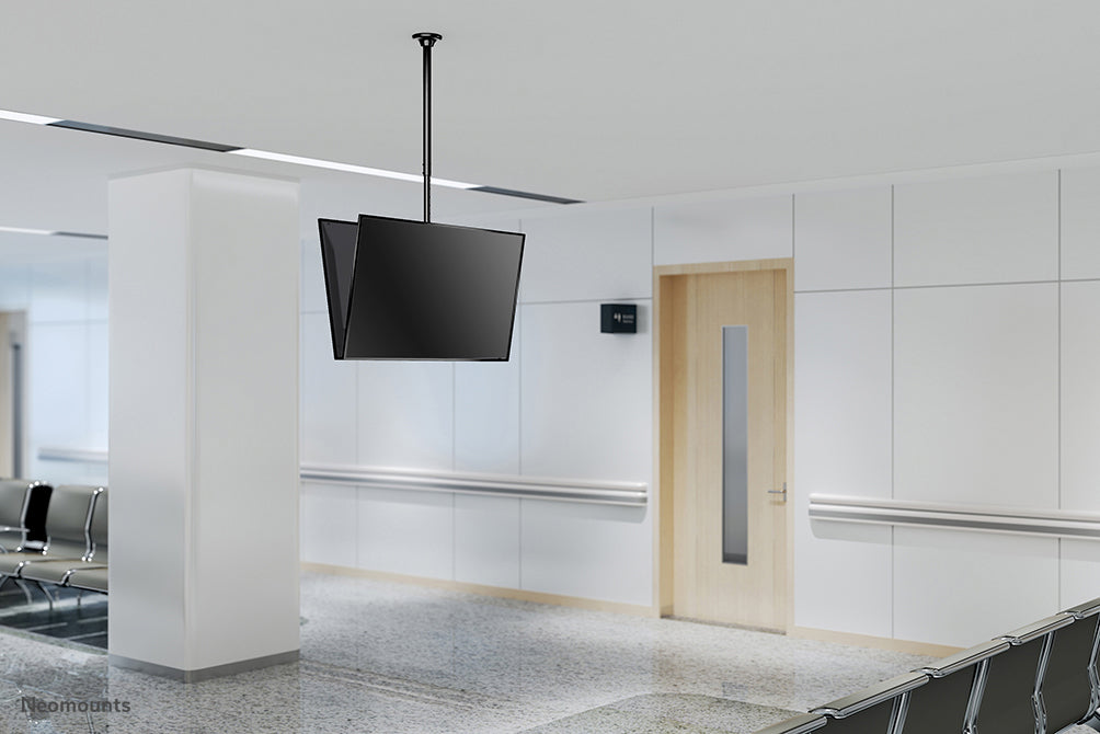 Neomounts FPMA-C340DBLACK – Deckenhalterung, neigbar, bis 75", VESA 400×400, bis 50 kg, schwarz