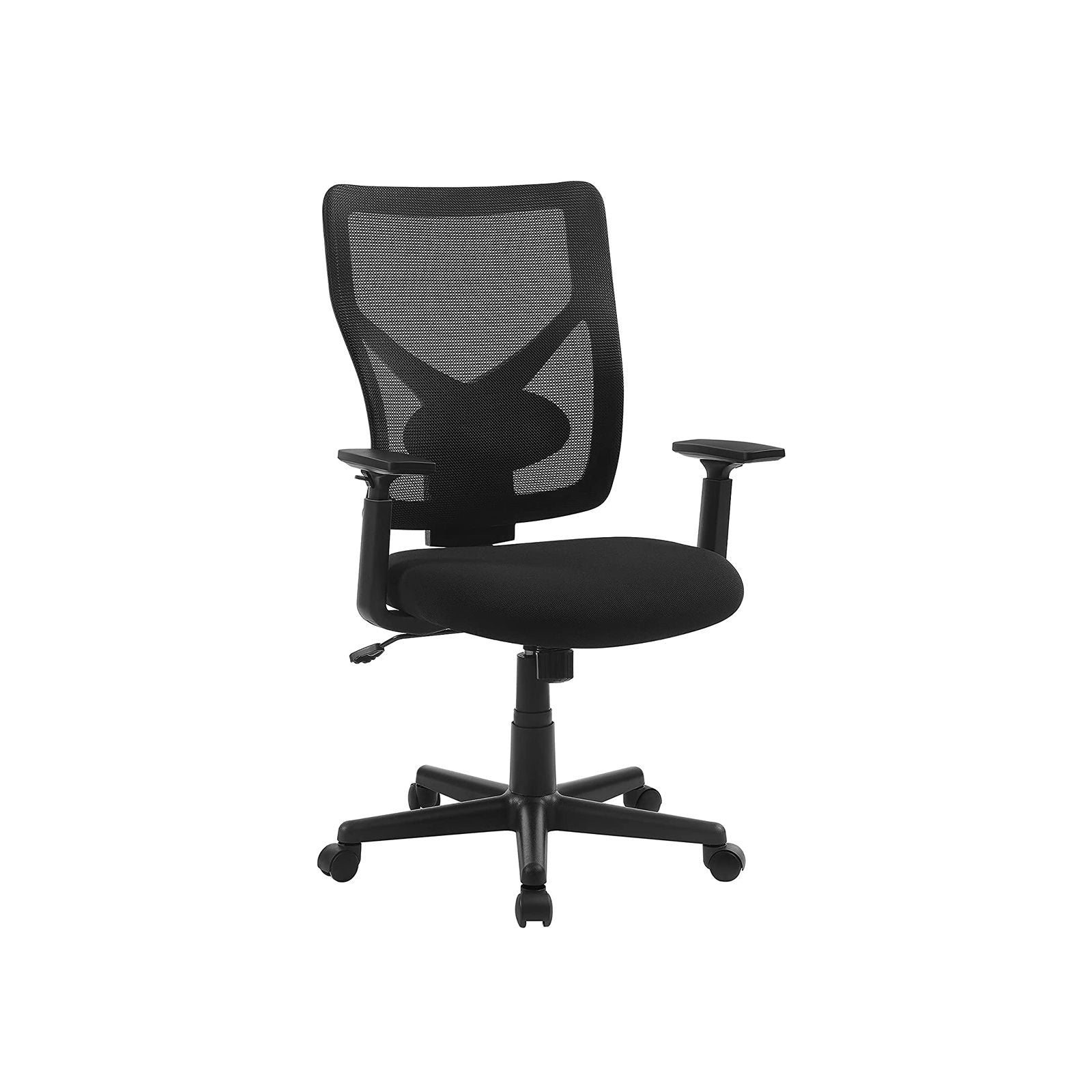 Songmics Konferenzstuhl Yuna – Sitzhöhe 45–57 cm, 120 kg, Schwarz