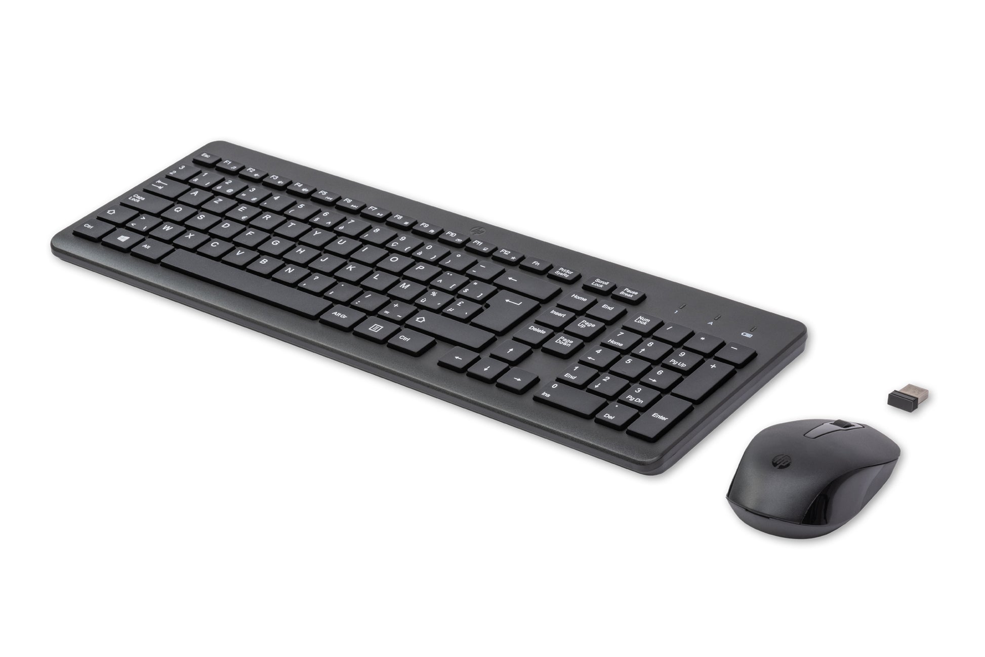 HP 330 – Tastatur-Maus-Set – 100% – 2,4 GHz – AZERTY (BE) – Schwarz