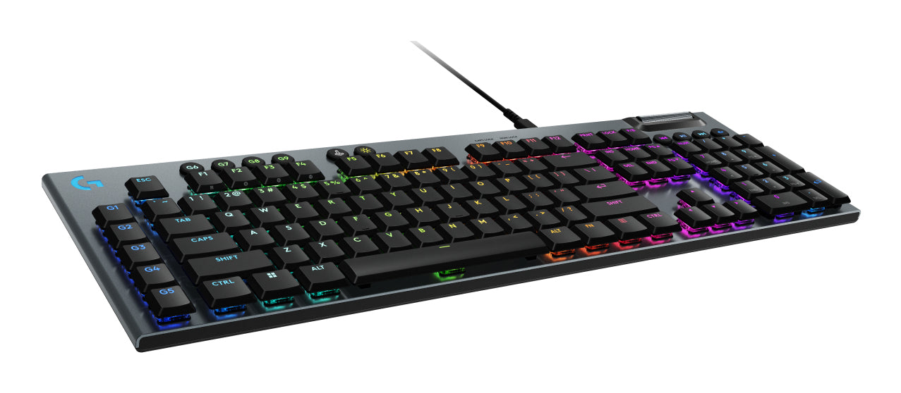 Logitech G G915 X – Gaming-Tastatur – Mechanisch, Kabelgebunden – AZERTY (FR) – RGB, Schwarz
