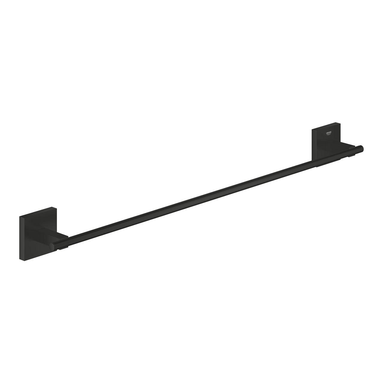 GROHE Handtuchhalter (Wand) Start Cube – 61,2 cm, Metall, 10 kg, Wandmontiert, Schwarz matt