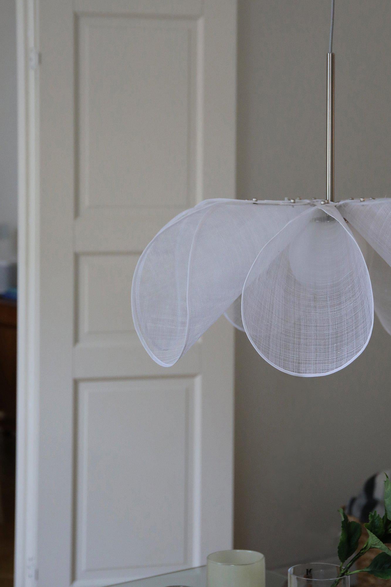 Markslöjd Pendelleuchte Styrka – 75,0 × 75,0 × 60,0 cm, 40 W, Neutralweiss, Nickel/Weiss, exkl. E27