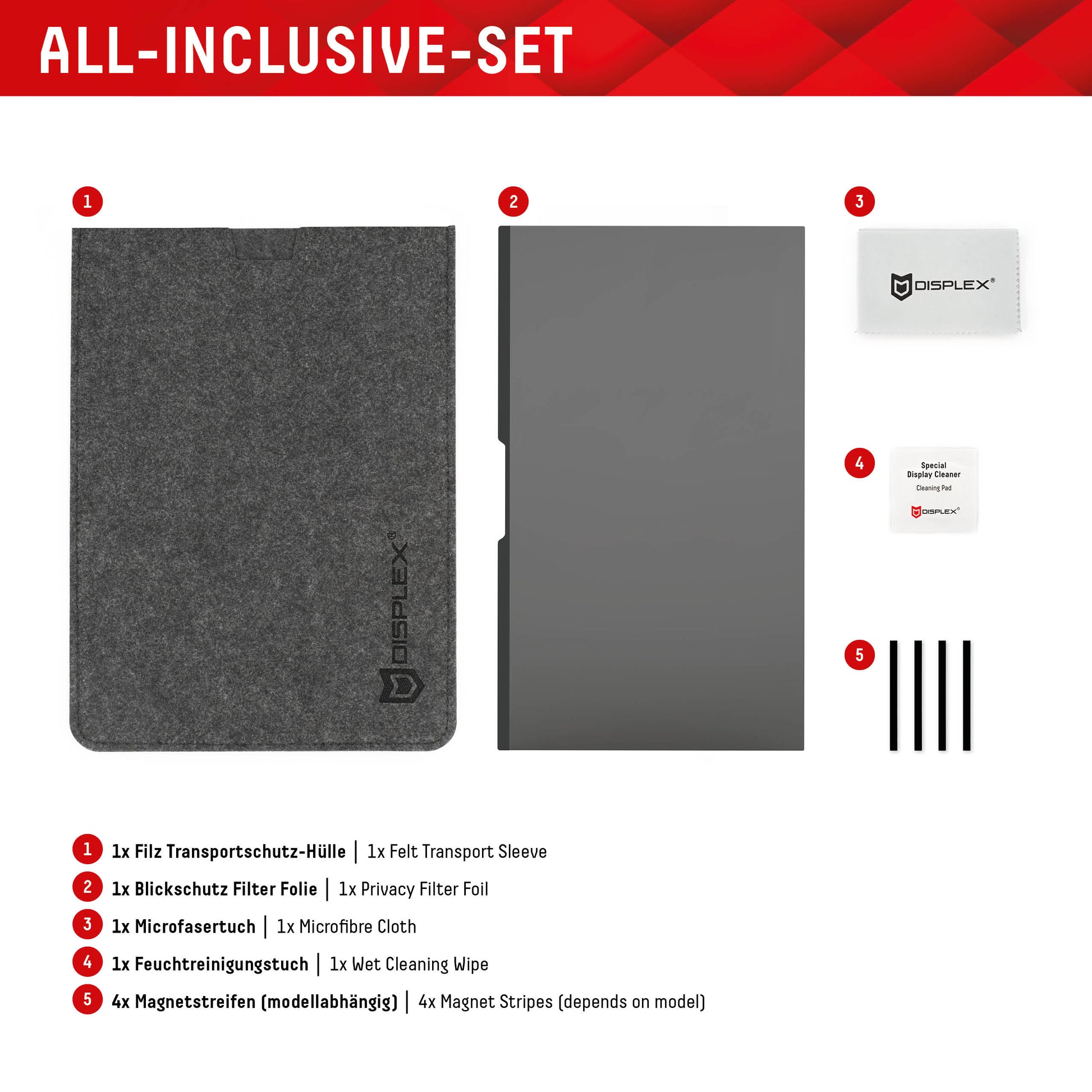 E.V.I. Magnetischer Blickschutzfilter für Apple MacBook Air 15" – 336 × 220 mm, rahmenlos
