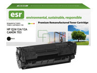 esr Q2612A Schwarz Toner – Kompatibel – für HP LaserJet 1010/1012/1015
