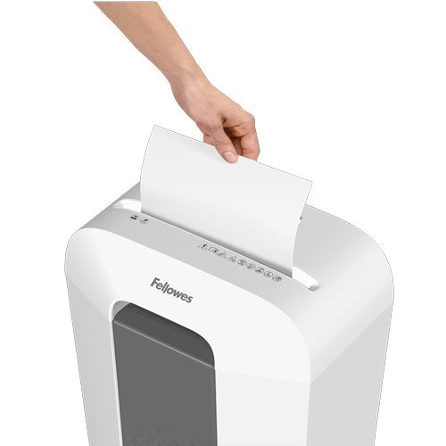 Fellowes LX50 – Aktenvernichter, DIN P-4, Partikelschnitt 4 × 37 mm, 9 Blatt, 17 l