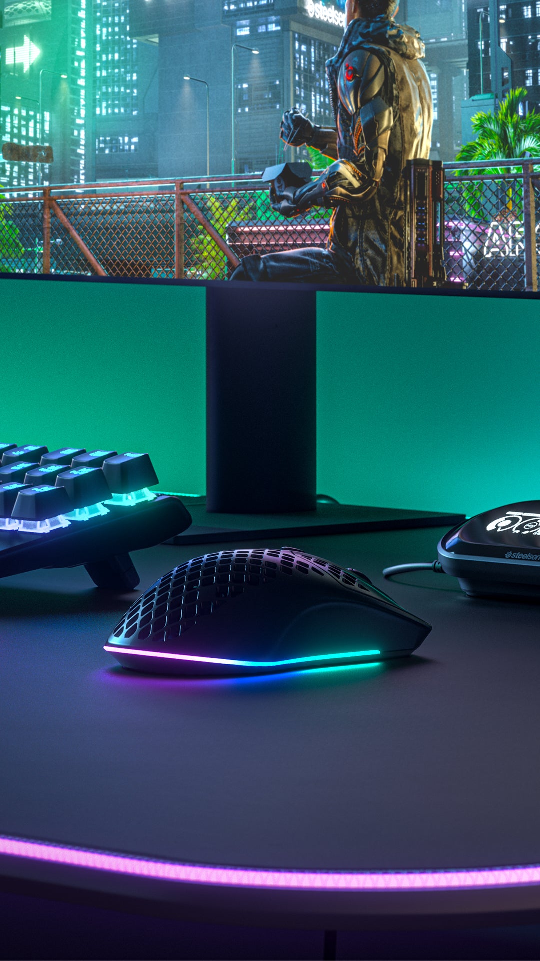 Steelseries Aerox 3 Wireless Gaming-Maus – kabellos, 1000 Hz, 6 Tasten, für Rechtshänder, schwarz
