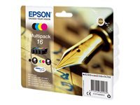 Epson Tintenpatronen-Multipack T1626, CMYK, 4er-Pack – für Inkjetdrucker/Multifunktionsgeräte