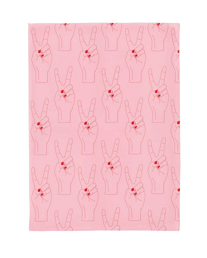 Chic-mic Küchentuch 50 × 70 cm, Baumwolle, Rosa, Gemustert