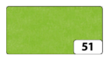 Folia Faserseide – 500 × 700 mm – 20 g/m² – hellgrün – 6 Blatt