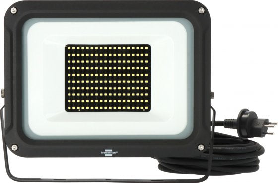 Brennenstuhl Aussenwandleuchte – 100 W – Kaltweiss, 6500 K – IP65 – Netzbetrieb – dimmbar – Schwarz – Metall