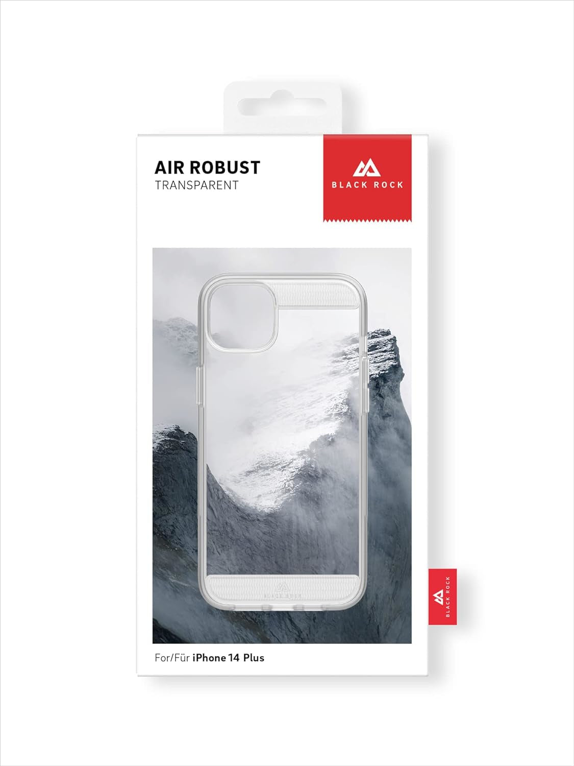 Black Rock Backcover – für Apple iPhone 14 Plus, PC+TPU, Transparent
