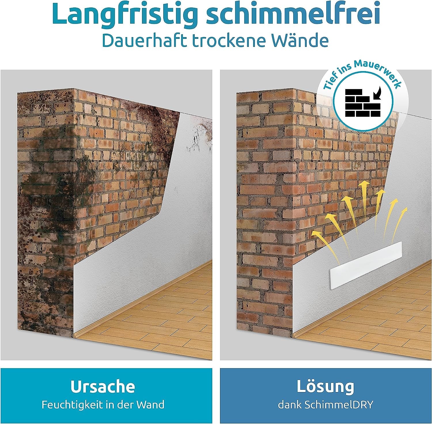 Technaxx Wand-Infrarotheizung zur Schimmelprävention, 55 W