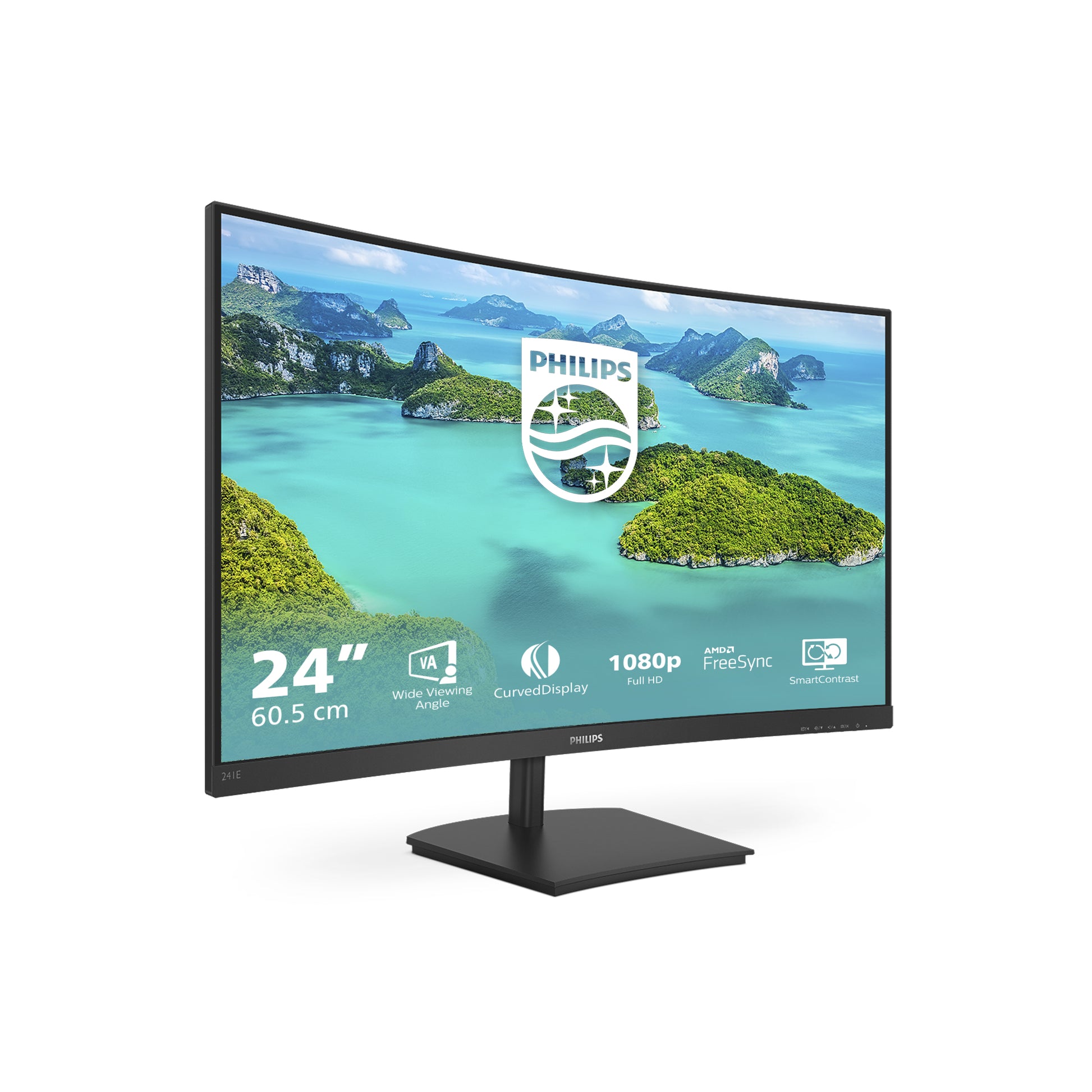 Philips 241E1SCA/00 – 23,6" Curved, 1920 × 1080 (Full HD), VA