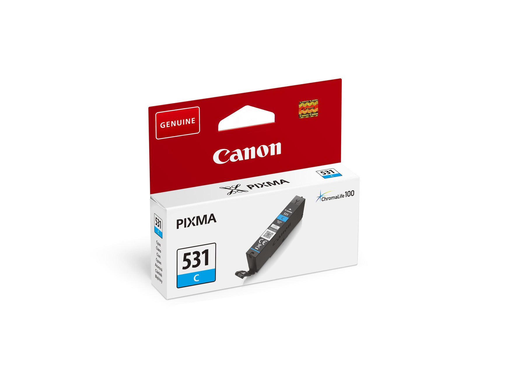 Canon Tintenpatrone CLI-531, cyan, 8,2 ml – für Inkjetdrucker/Multifunktionsgeräte