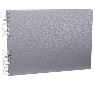 Exacompta Fotoalbum – für 320 × 220 mm, blaugrau, Spiralbindung, mit Prägung, Karton