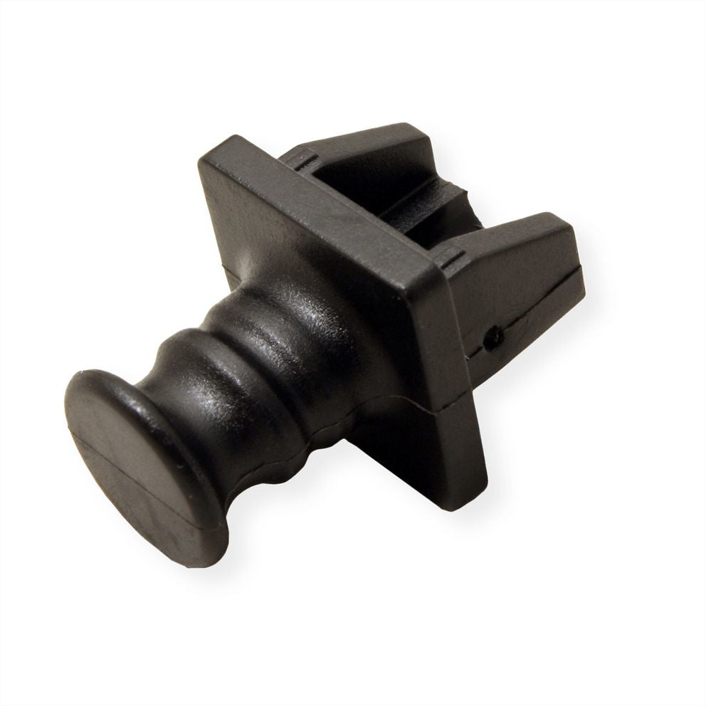 VALUE RJ-45 Buchsen-Abdeckung – 10er Set, Schwarz, PVC, für RJ-45 Buchsen