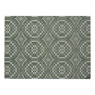 Chilewich Tischset Overshot – Vinyl, grün, 48 × 36 cm
