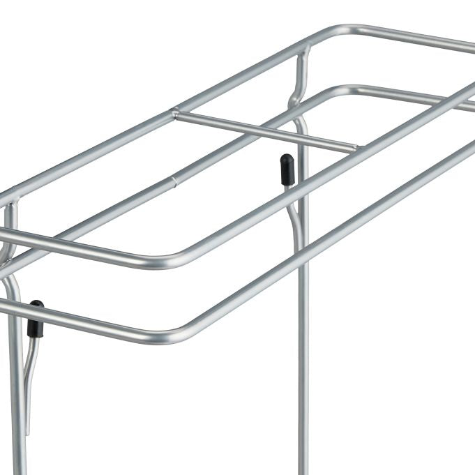 Relaxdays Schirmständer – Stahl, Silber, 30,5 × 15 × 54 cm