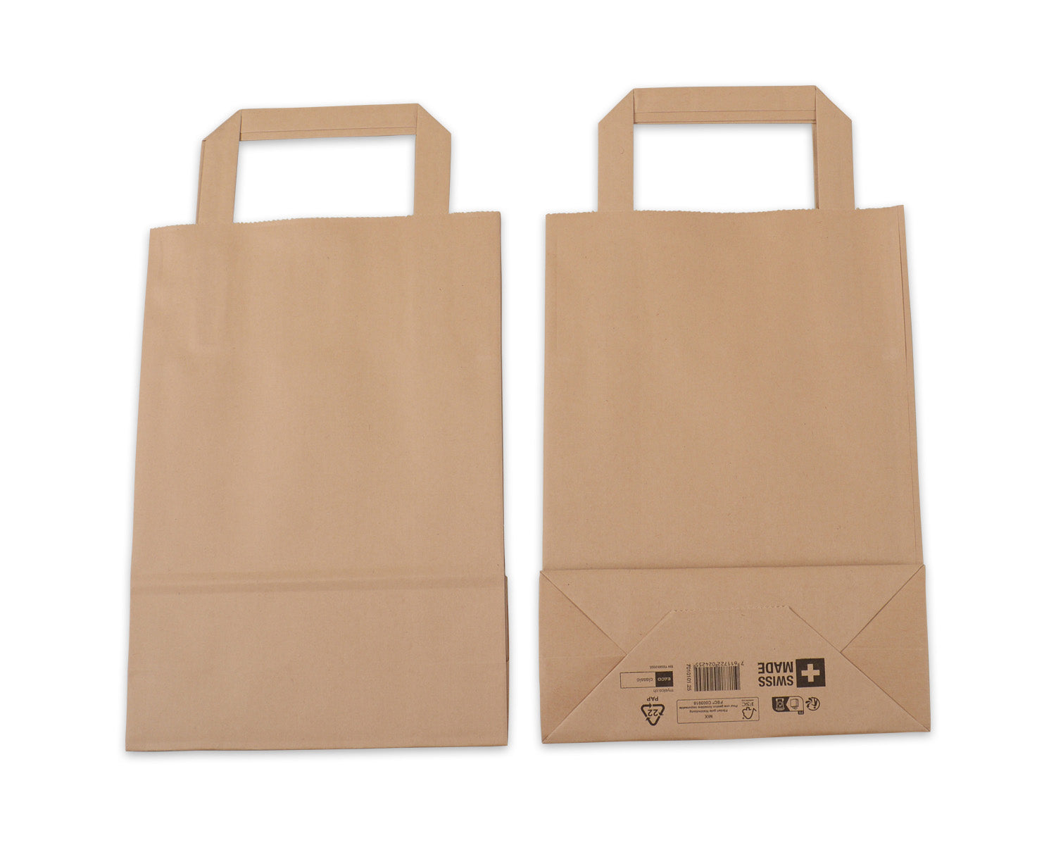 Elco Tragetasche – mit Flachhenkel, reissfest, FSC-zertifiziert – 180 × 260 × 80 mm – 50 Stk.