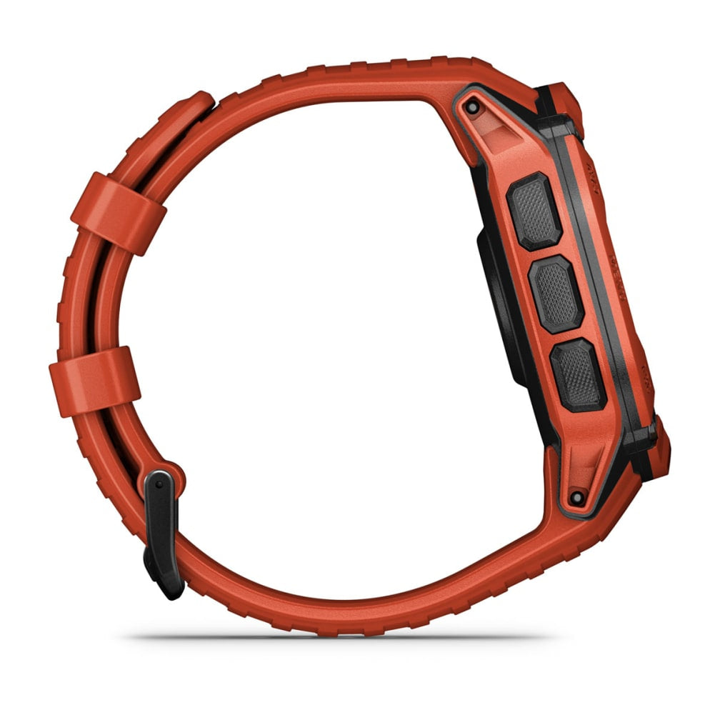 Garmin Instinct 2X Solar – GPS-Smartwatch – 50 mm, 1,1", GPS, MIP, Power Glass, 10 ATM, Rot, Sportarmband