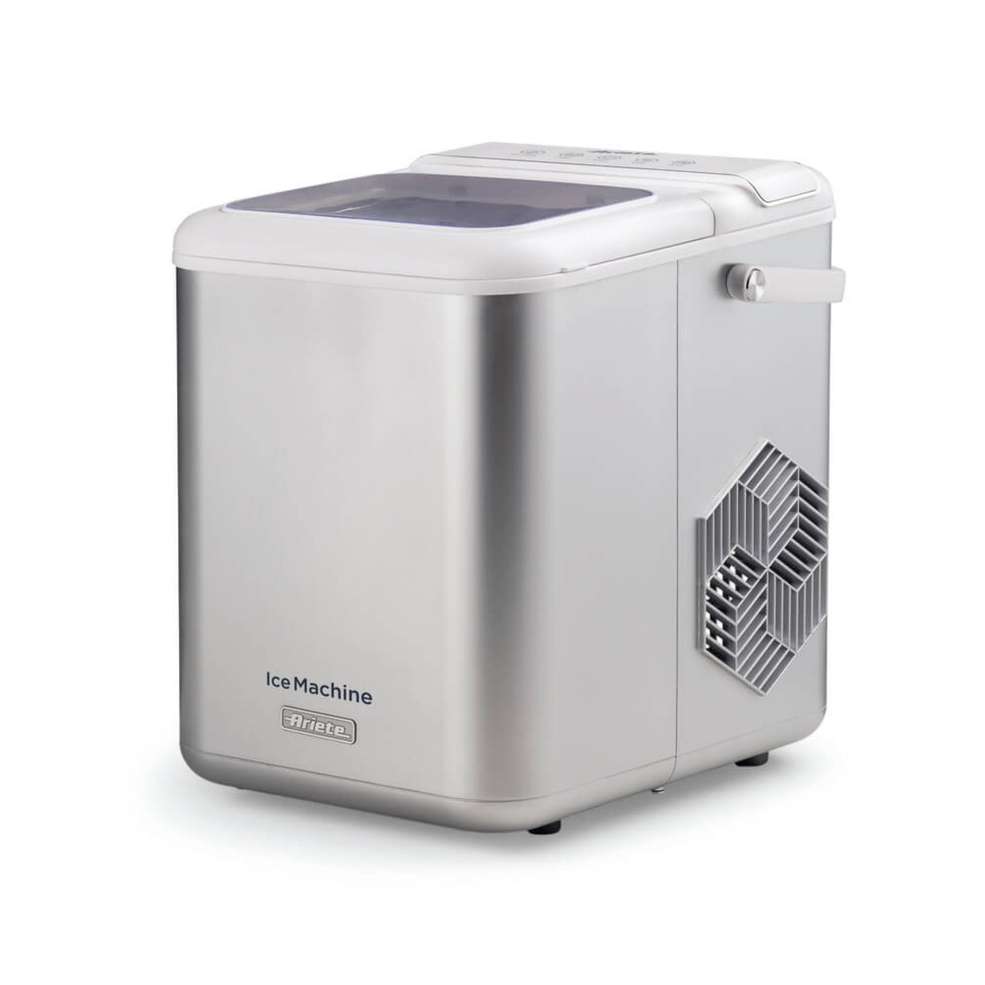 Ariete Eiswürfelmaschine ARI-651 – 12 kg/24 h, 1,4 l Wassertank – Edelstahl