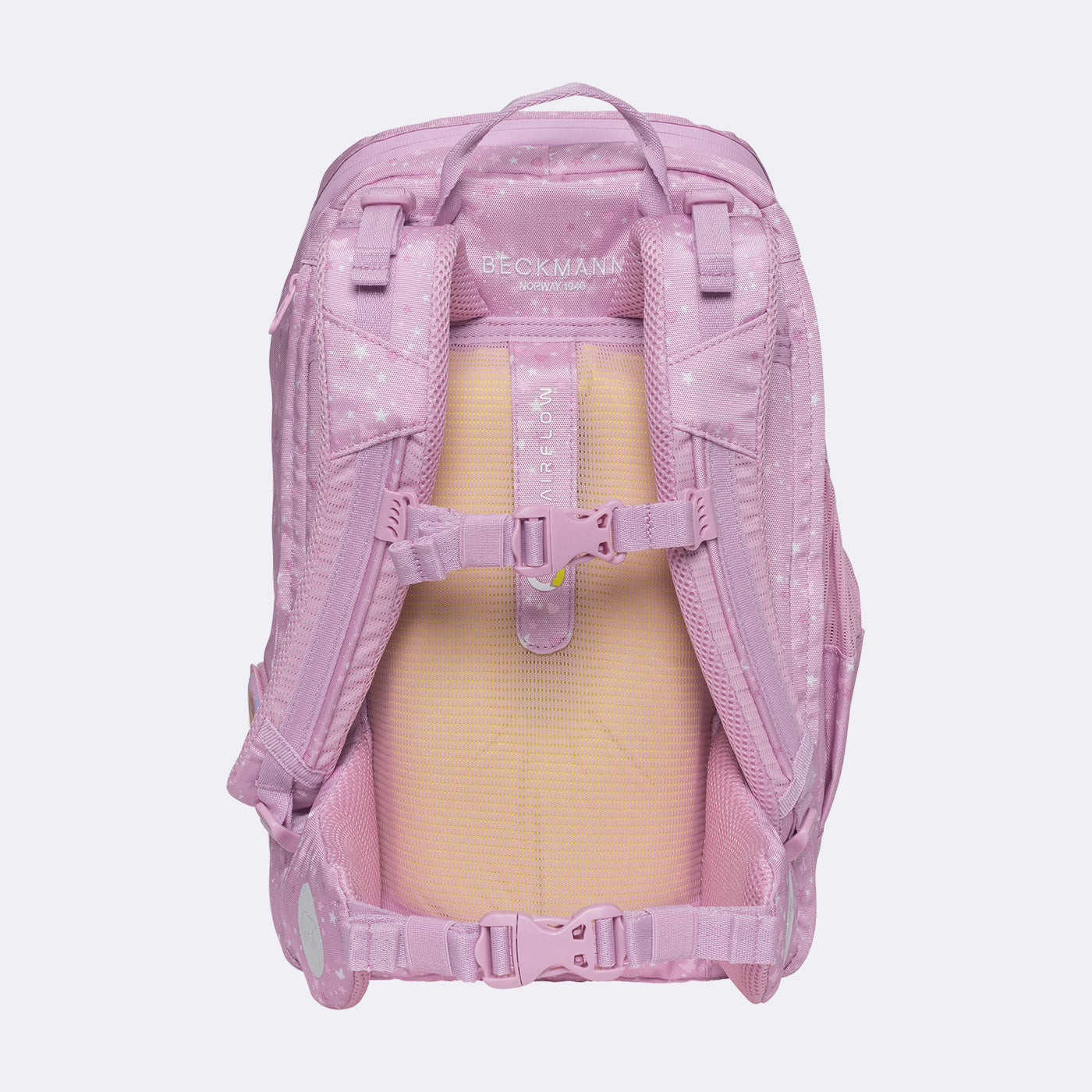 Beckmann Schulrucksack Active Air Flx – 6-teilig – Rosie – 26,0 × 39,0 × 22,0 cm