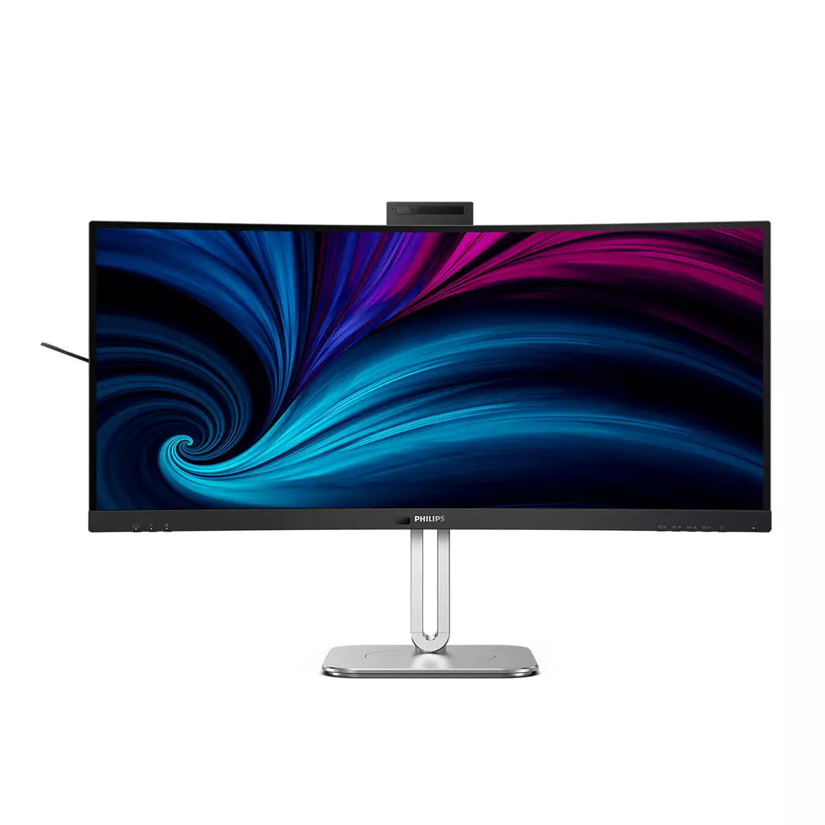 Philips 34B2U6603CH/00 – Monitor, 34", VA, 120 Hz, 300 cd/m², Webcam, 3× USB-C, KVM, VESA 100 × 100, Schwarz
