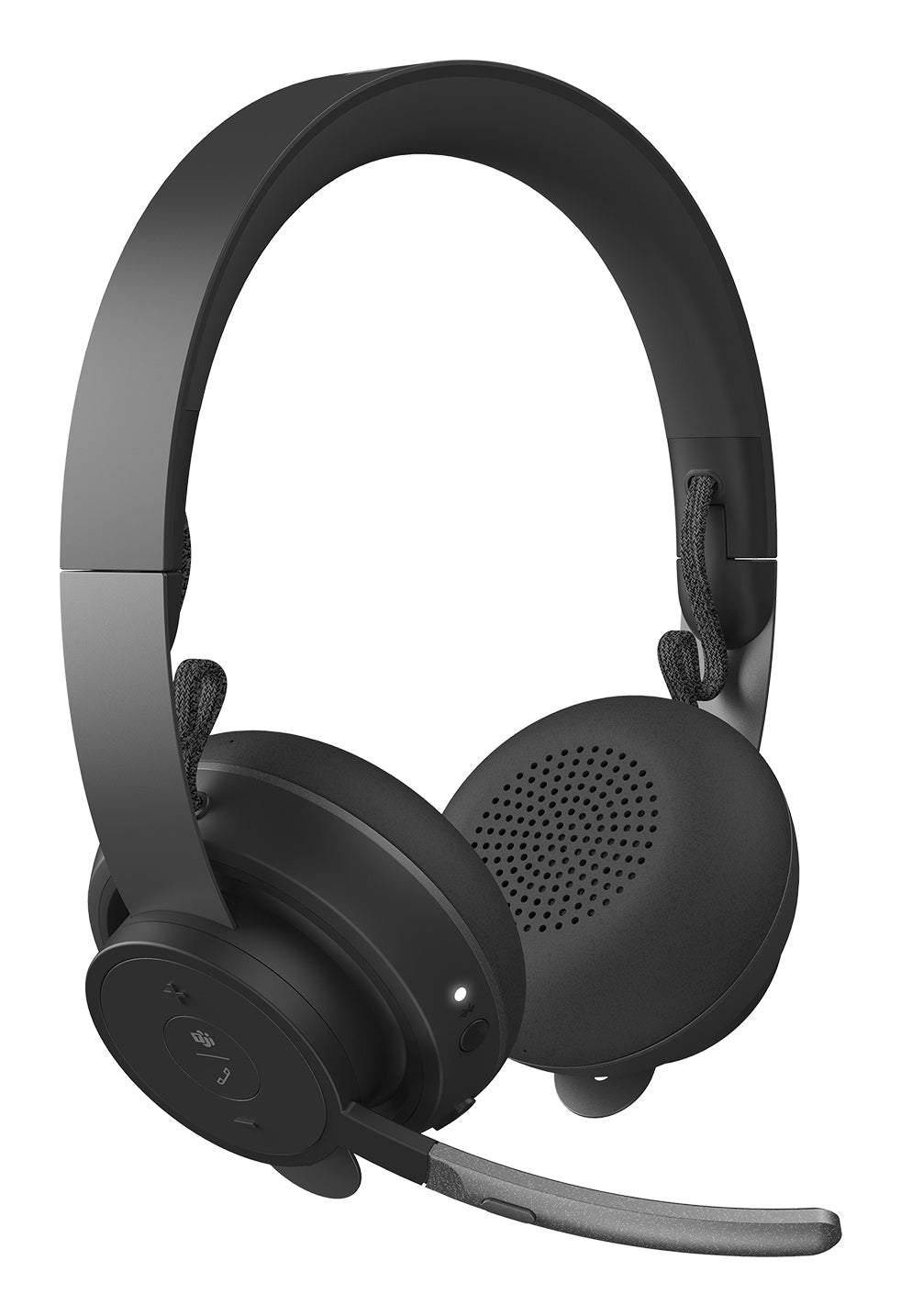 Logitech Zone Wireless Plus Office-Headset – On-Ear, ANC, MS Teams zertifiziert, mit USB-A-Dongle, Graphit