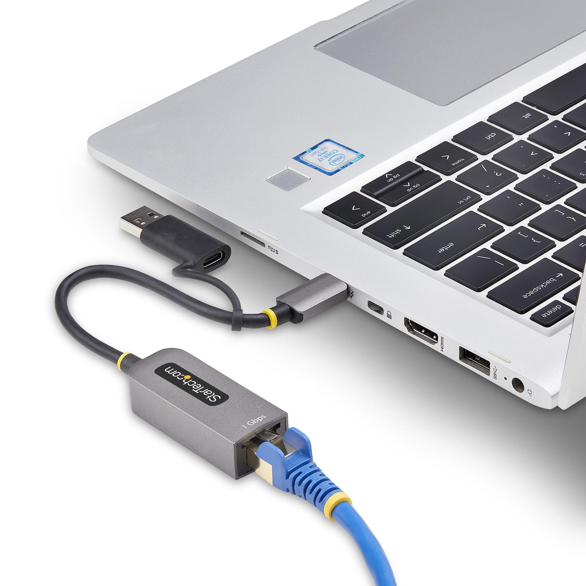 StarTech.com USB-C zu Gigabit-Ethernet Adapter – USB-A Dongle, 1× RJ-45, für Windows/macOS/Linux