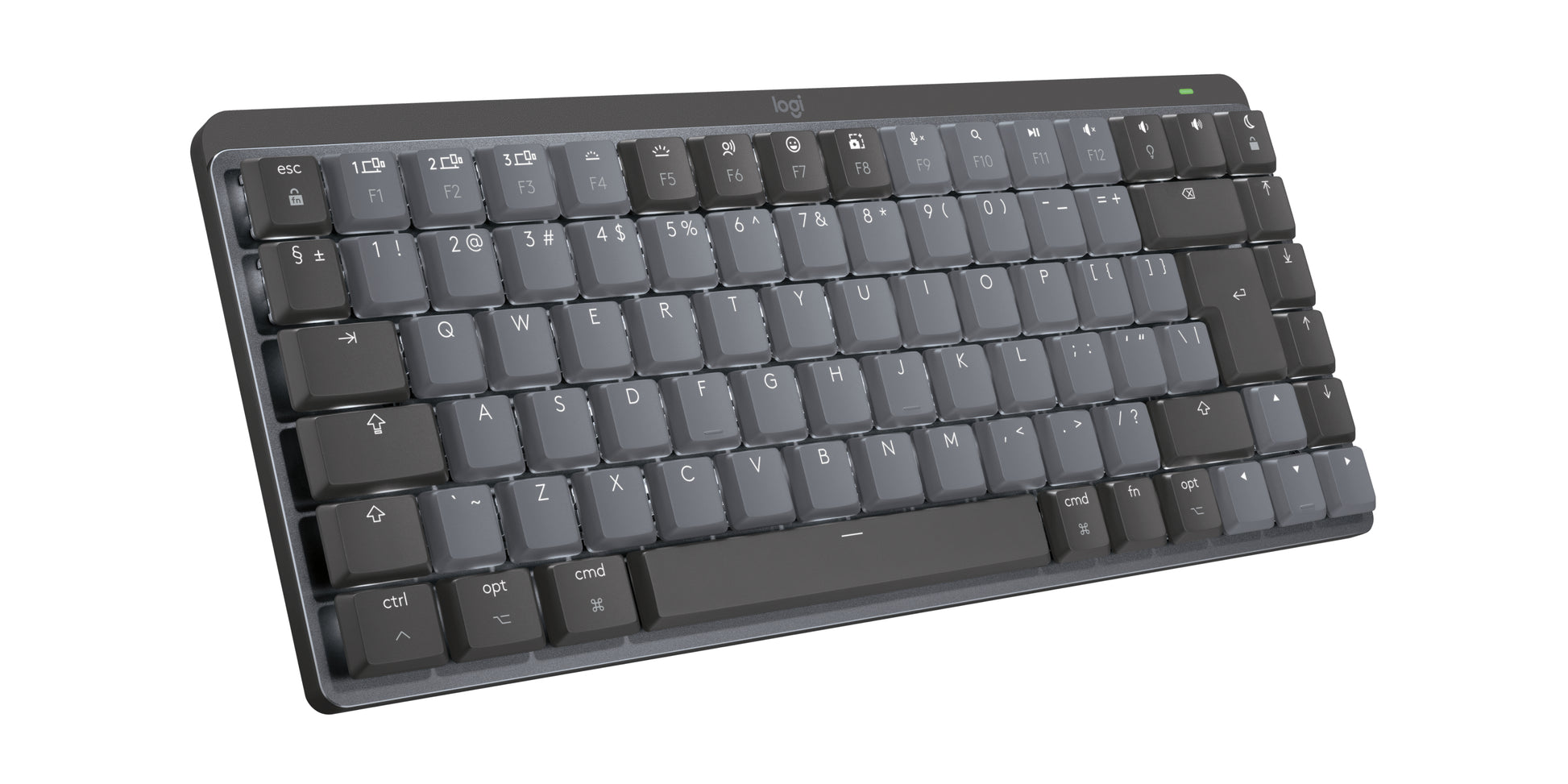 Logitech MX Mech Mini – Tastatur, kabellos (Bluetooth), US-Layout (EN), mechanisch, beleuchtet – für macOS