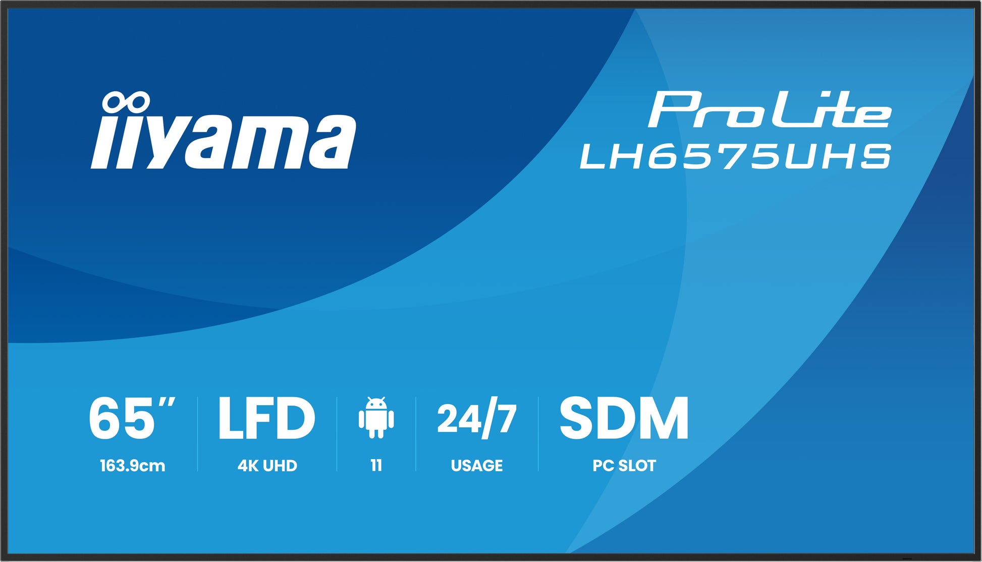 iiyama ProLite LH6575UHS-B2AG – Signage-Display, 64,5", Ultra HD 4K, 500 cd/m²