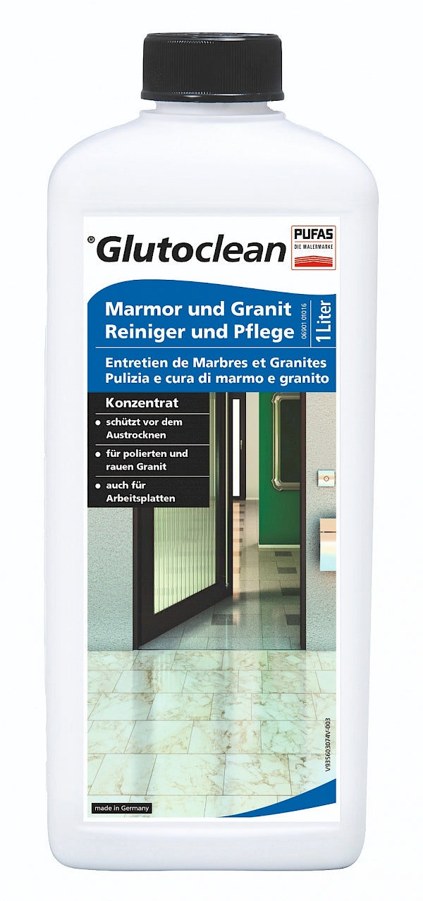 Glutoclean Bodenreiniger für Marmor/Stein – Konzentrat, Flasche – 1 l