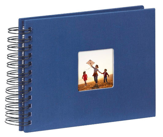 Hama Fotoalbum Wiro Fine Art – blau, mit Pergaminzwischenblättern, Papier, 240 × 170 mm